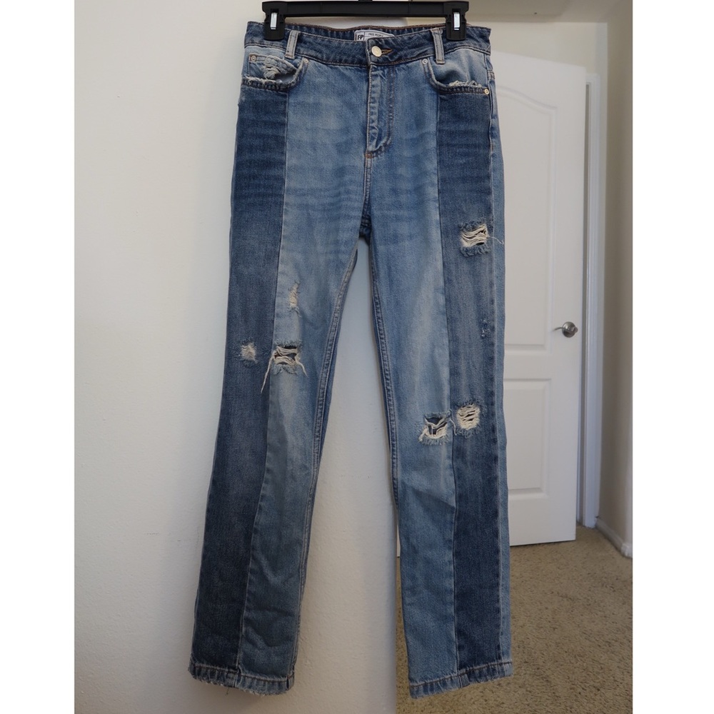 Free people two toned denim